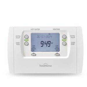 Total Home 2 Channel 7 Day Programmer TTH2CT, Independent Heating & Hot Water Control, Digital Two Channel Thermostat