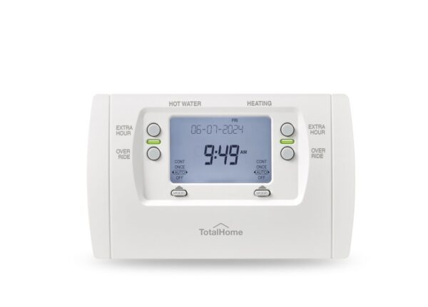 Total Home 2 Channel 7 Day Programmer TTH2CT, Independent Heating & Hot Water Control, Digital Two Channel Thermostat