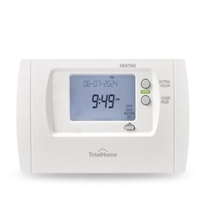 Total Home TTH1CT Single Channel Programmer 7 Day Digital Timer for Heating Control, Digital One Channel Thermostat