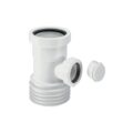 McAlpine WC BP1 90mm x 110mm Connector with 1.5 Inch Pipe Boss for WC Connectors