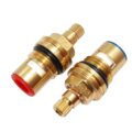 CC2 1/2" Tap Mechanism Ceramic Disc Cartridge Pair Hot and Cold 49mm Length 20 Teeth