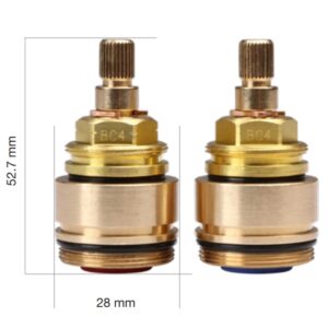 BC4 12 Tap Cartridge Pair Compatible with Spline CC15 and Franke Eiger Taps