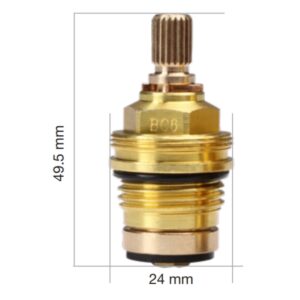 BC6 12 Tap Cartridge Single BC6 Compatible with Spline RC1 and Ideal Standard Trevi Taps