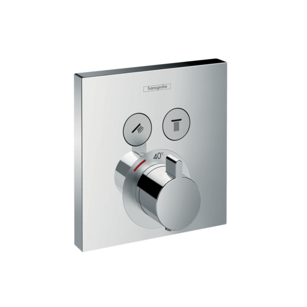 Hansgrohe ShowerSelect Thermostatic Mixer for Concealed Installation for 2 Outlets - 15763000