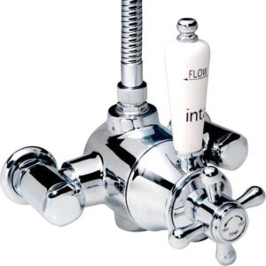 Inta 50014CP Traditional Exposed Dual Control Thermostatic Shower Valve