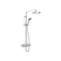 Inta Kiko KK10032CP Dual Thermostatic Bar Mixer Shower Chrome with 5 Function Handset