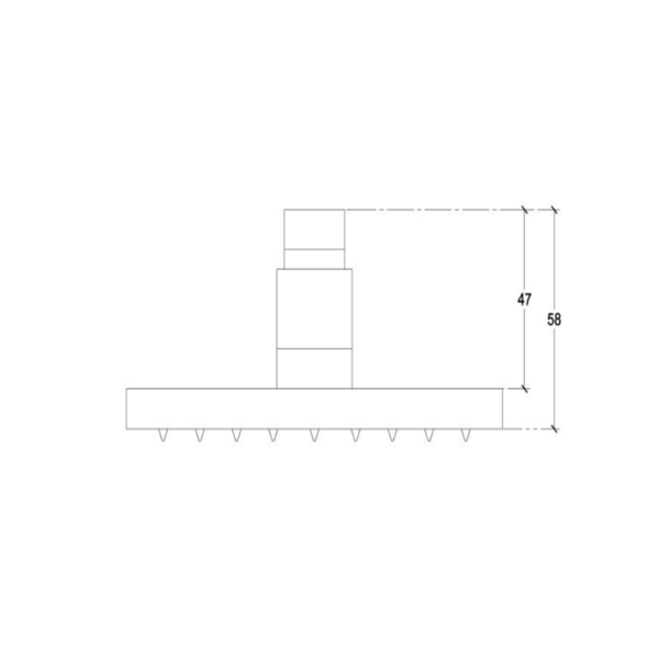 JTP 4610 Simple Fixed Shower Head