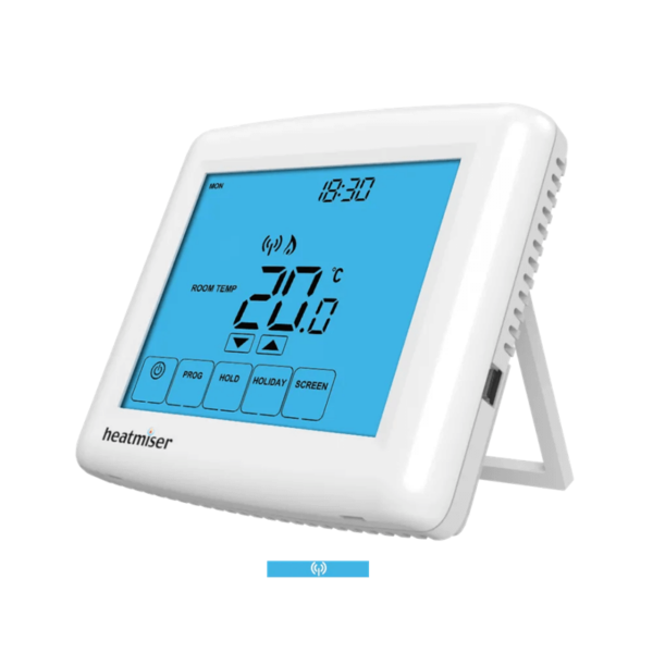 Heatmiser Touch-RF White Wireless Multi Mode Programmable Touchscreen Thermostat