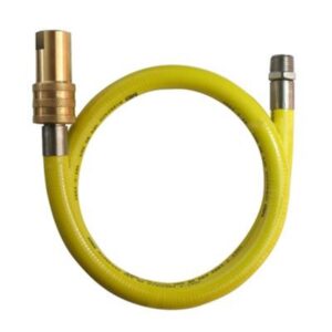 1/2" Catering Gas Hose 1.00M with Quick Release Valve Salvus BSI Approved