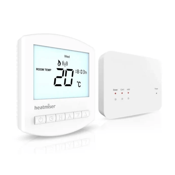 Heatmiser Slimline RF V3 Wireless Thermostat Kit with Receiver