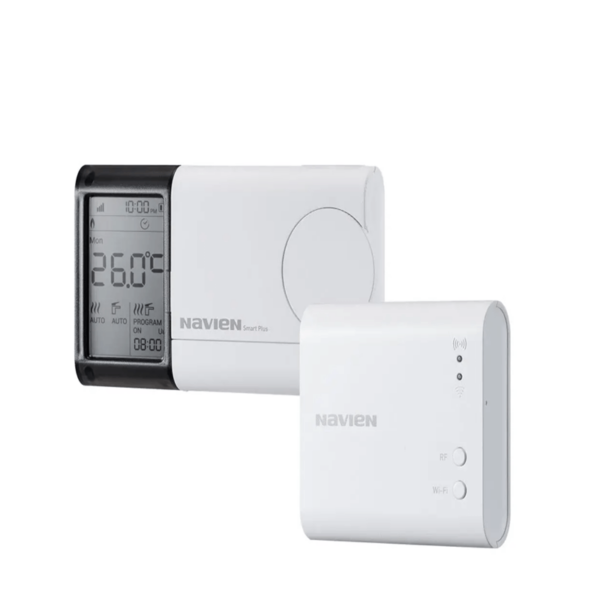 Navien Smart Plus NCR10-RW Wireless Room Thermostat & BCM41-RW WiFi Receiver