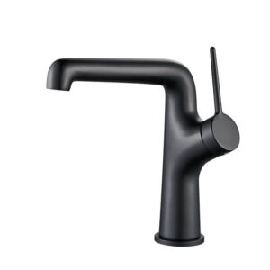 Premium Sully Basin Black Bathroom Basin Tap Vanity Single Handle BASIN841B