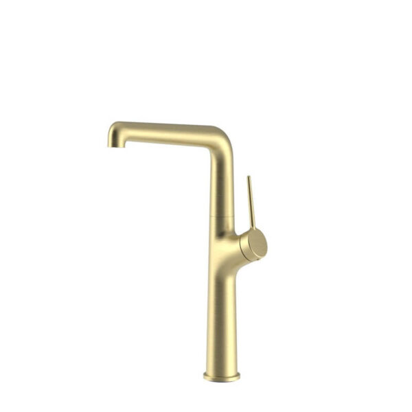 Sully Kitchen Brass Pull-Out Single-Lever Mixer Tap for Hot and Cold Water KITCHEN841BG