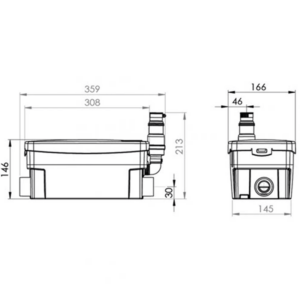 Saniflo Sanishower+ 6043 Macerator Pump for Showers