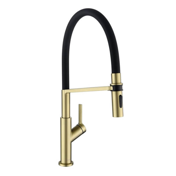 Luxury Belfast Brass Bronze Kitchen Sink Faucet with Pull Down Sprayer Single Handle WT1075BBKF