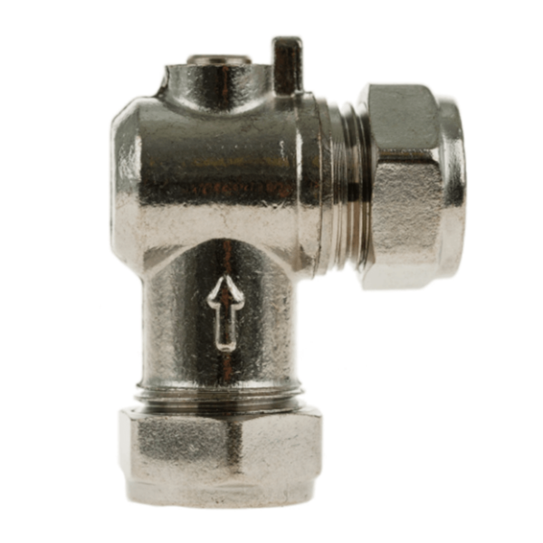 Angled Isolating Valve CP 15mm x 15mm BLA15