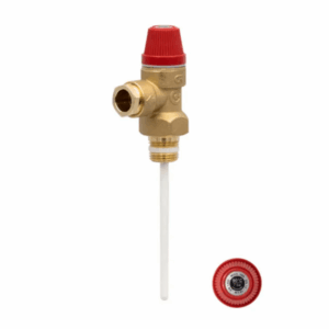 Caleffi 309473 CST 12 Series 309 Pressure and Temperature Relief Valve 90 Degree C 7 Bar WRAS Approved for Unvented Systems