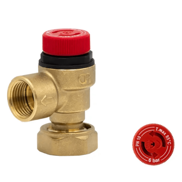 Caleffi Loose Nut Pressure Relief Valve 6 Bar A311501CST