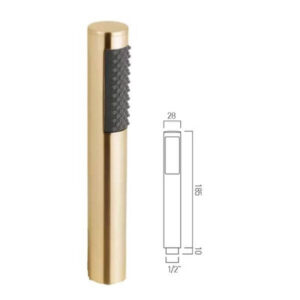 Vado Zoo Handset Single Function Shower Handset in Brushed Gold ZOO-HANDSET-BRG