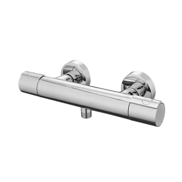 VitrA Round Thermostatic Shower Mixer Bar Chrome A47183VUK