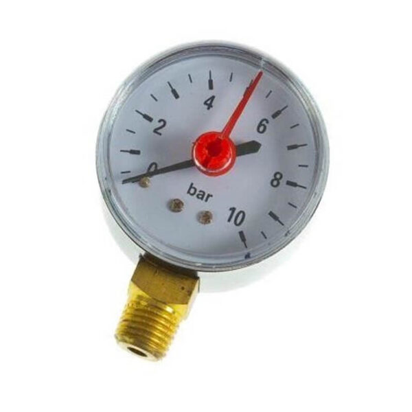 0-10 Bar Pressure Gauge, 1/4" Bottom Entry PG