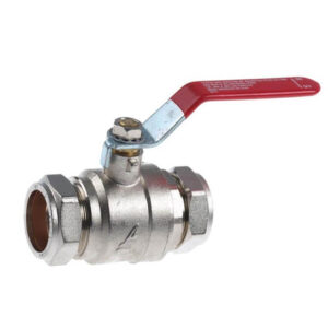 22mm Red Lever Ball Valve LBV22R