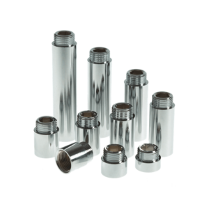 Chrome Plated 1/2" Male and Female Radiator Valve Extensions - Multiple Sizes Available