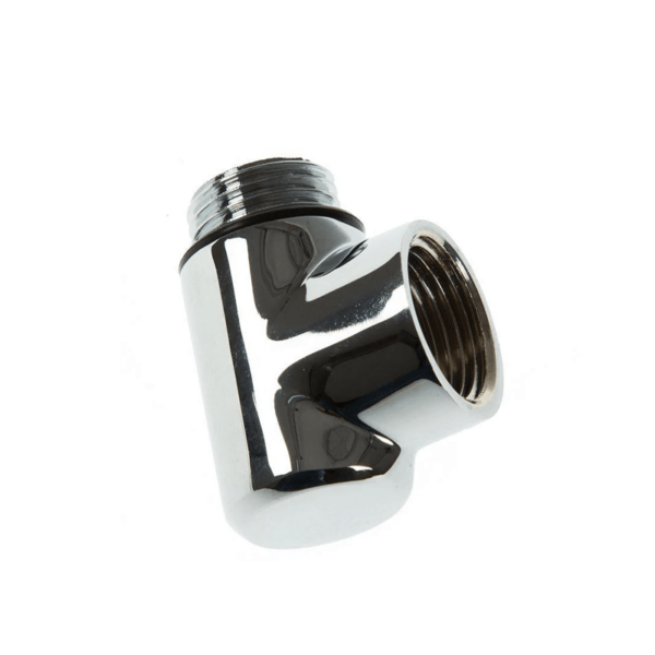 Dual Fuel Chrome Plated Elbow 1/2" Male and Female DFE12