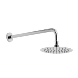 Vado Aquablade 200mm Round Shower Head Single Function with Shower Arm (AQB-RO/20/SA-C/P)