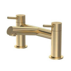 Fresssh Bay Bath Mixer Brushed Brass Finish