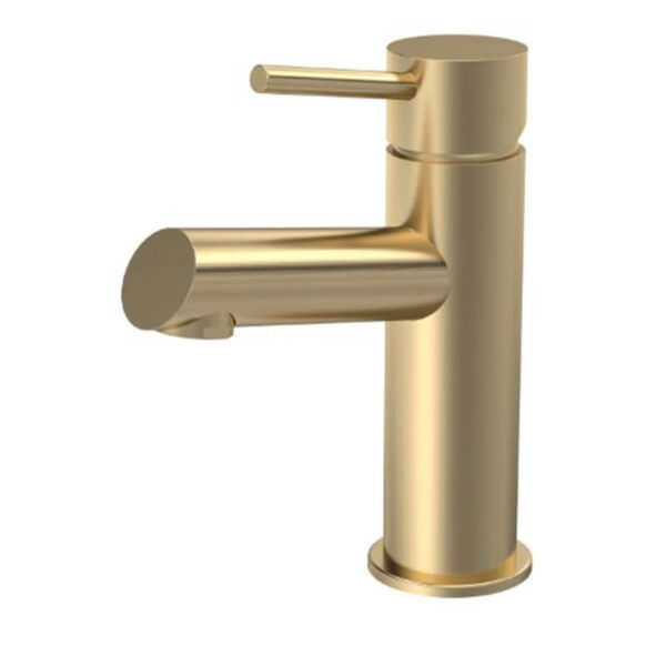 Fresssh Bay MBM Brushed Brass Mono Basin Mixer Includes Waste