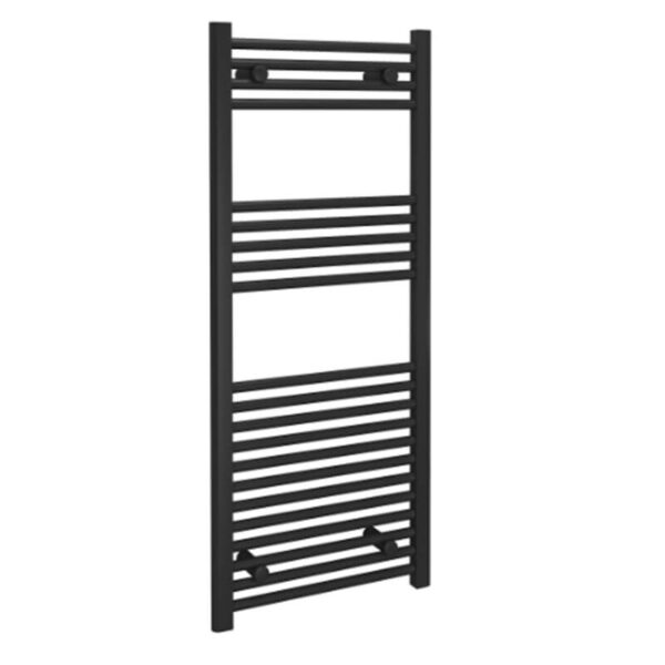 Kudox TradeX Straight 500mm x 1200mm Black Towel Rail