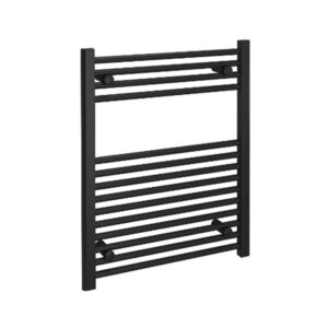 Kudox TradeX Straight 500mm x 750mm Black Towel Rail