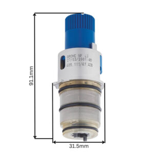 Grohe 47439000 Thermostatic Compact Cartridge 1/2" Compatible with Grohtherm, Grohmaster, Allure, THM & Rainshower Valves