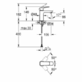 Grohe 1016990000 Cubeo Square Basin Mixer Chrome 1/2" S Size Smooth Body Tap