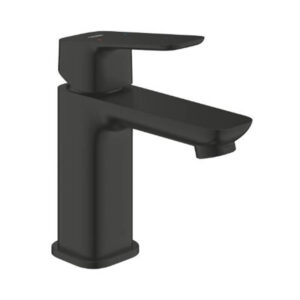 Grohe 1016992430 Cubeo Basin Mixer 1/2" S Size Phantom Black Smooth Body with SilkMove