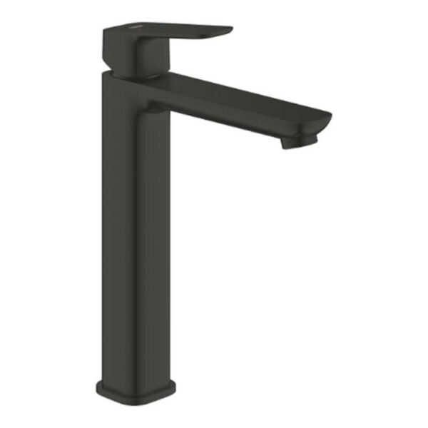 Grohe 1017292430 Cubeo Basin Mixer 12 XL Size Phantom Black Smooth Body for Free Standing Basins