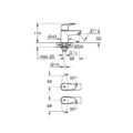 Grohe 2042110M BauEdge Pillar Tap Pair Chrome 1/2" Basin Taps Set