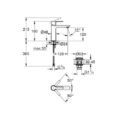 Grohe 23106001 Lineare Basin Mixer Chrome 12 S Size Smooth Body Click Waste Technical