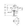 Grohe 23327000 Eurosmart Cosmopolitan Basin Mixer 12 M Size Chrome Smooth Body Technical