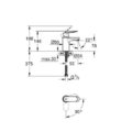 Grohe 2337600E Eurosmart Cosmopolitan Basin Mixer 1/2" S Size Chrome Smooth Body Cold Start