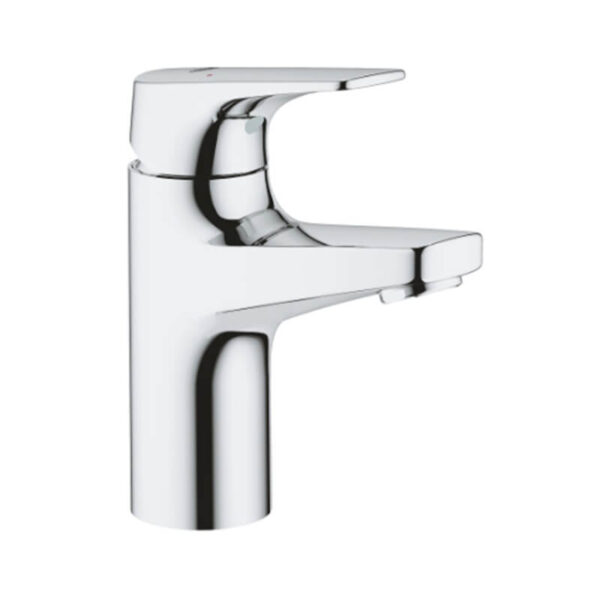 Grohe 23752000 BauFlow Basin Mixer 1/2" S Size Chrome Smooth Body with Water Saving Mousseur