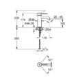 Grohe 24172001 Essence Basin Mixer 1/2" S Size Chrome Smooth Body with Click Waste