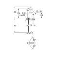 Grohe 24172KF1 Essence Basin Mixer 1/2" S Size Phantom Black Smooth Body with Click Waste
