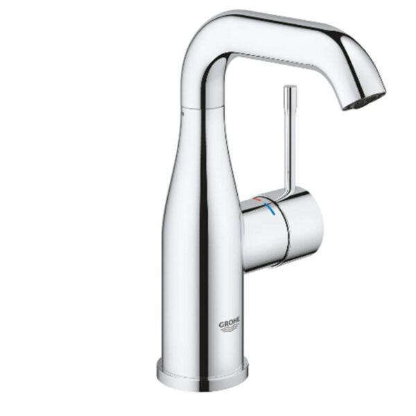 Grohe 24176001 Essence Basin Mixer 1/2" M Size Chrome Smooth Body with Swivel Spout