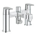 Grohe 25129000 Eurosmart Cosmopolitan Two Handled Bath Shower Mixer 1/2" Chrome Deck Mounted