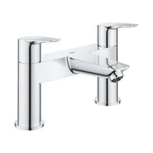Grohe 25216001 BauEdge Deck 2H Bath Filler Chrome 1/2" Dual Handle Tap