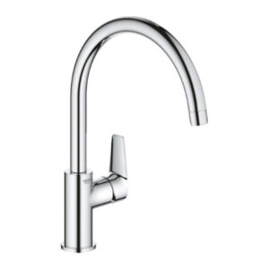Grohe 31367001 BauEdge Kitchen Sink Mixer Chrome 1/2" Single Lever Tap
