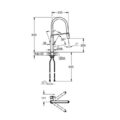 Grohe 31491000 Concetto Sink Mixer 1/2" Chrome with Pro Flexi Spout and Magnetic Docking