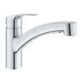 Grohe 31869000 Eurosmart Sink Mixer 1/2" Chrome Low Spout with Pull Out Dual Spray Professional Edition